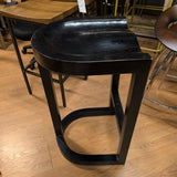 Noir Saddle Bar Height Barstool