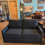 American Leather Blue Queen Tempurpedic Sleeper Sofa