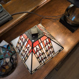 STAINED GLASS TABLE LAMP SMALL