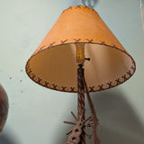 Iron Twist Base Table Lamp ~ Rifle & Spurs