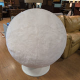 RH Orbit Kashmir Faux White Fir Egg Chair