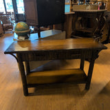 Old Hickory 2 Drawer Dark Stained Hickory Sideboard