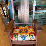 Stickley Spindle Rocking Chair w/Colorful Cushion