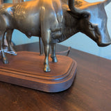 texas longhorn/bull lamp
