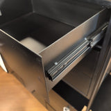 Four Hands Soto Black Iron 3 Drawer Nightstand **PAIR**