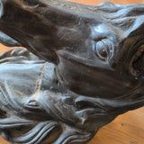 ARTWORK ANTIQUE HORSE HEAD