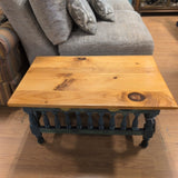 Small Painted Base Coffee Table w/Pine Top