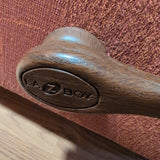 Lay-Z-Boy Reclina-Rocker w/Orange Leaf Fabric