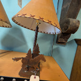 Iron Twist Base Table Lamp ~ Horse