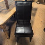 T-Stitch Brown Parsons Dining Chairs ~ SET OF 8
