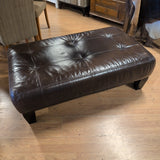 Pottery Barn Sullivan Ottoman ~ Dark Brown