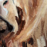 ARTWORK HIGHLAND COW PRINT ON METAL MOUNT