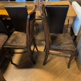 Theodore Alexander Brindle Cowhide Side Chair Set of 2