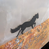 Onyx Wall Panel Running Horses