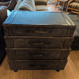 Faux Suitcase 3 Drawer Cabinet