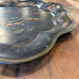 ANTIQUE TOLEWARE TRAY HANDPAINTED