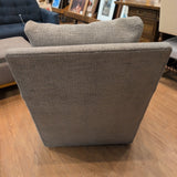 Lee Industries Gray Swivel Arm Chair