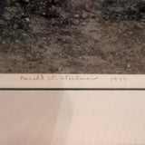 Artwork Ronald  Wohlauer rowboat blk/white photo, 1977, listed artist
