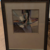 Abstract original painting by Christopher Welsh, framed.