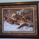 WOLVES IN WINTER PRINT