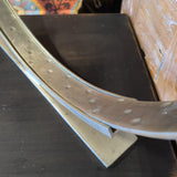 ARTERIORS HOME KOBE RING METAL TEXTURED HAMMERED AGED FINISH CIRCLE W BASE
