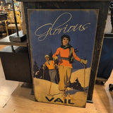 ARTWORK GLORIOUS VAIL SKIER