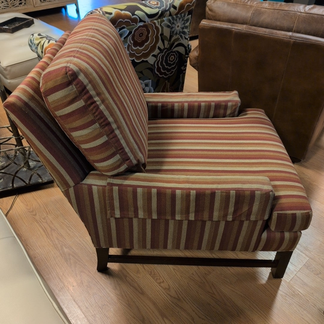 Sherrill Gold/Red Striped Chair