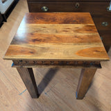 Hardwood Square Side Table