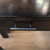 2 Drawer Dark Stained Console Table