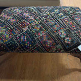 Colorful Metal Claw Foot Ottoman