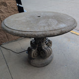 concrete garden/patio table