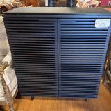 BDI Innovative Gray 2 Door Glass Top Bar Cabinet