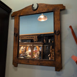 Western Arched Top Locally Made Mirror w/Horseshoe Accents