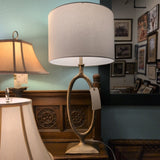 Pottery Barn Oval Metal Base Table Lamp