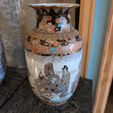 VINTAGE JAPANESE MEIJI SATSUMA ASIAN GILT POTTERY VASE