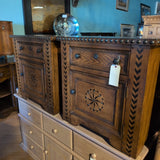 Broyhill 1 Door 1 Drawer Nightstand w/Inlay **PAIR**
