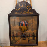 balloon carved wood sign