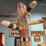 Sticks Designer Painted Log Coat Tree