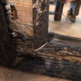 Rustic Mirror w/Faux Antler Hooks