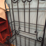 Metal Baker's Rack w/Glass Shelves