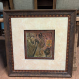 Diane F Barbee mixed media, colage signed framed