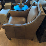 Sam Moore Studded Leather Arm Chair