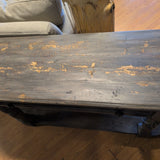 Curved Front Console Table ~ Drawer & Shelf Below