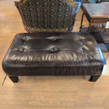 Pottery Barn Sullivan Ottoman ~ Dark Brown