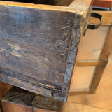 ANTIQUE CABINET WITH GLASS DOORS