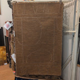 Modern wool tan Rug 2'3" x 5'6"