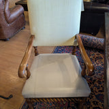 Custom Made Wood Dining Chairs ~ Silk Covering ~ Set of 10