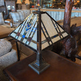 Paul Sahlin Tiffany 1980's Arts & Crafts Table Lamp
