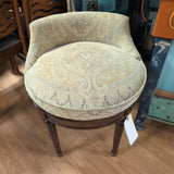 Vintage Cox Queen Anne Swivel Stool
