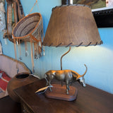 texas longhorn/bull lamp